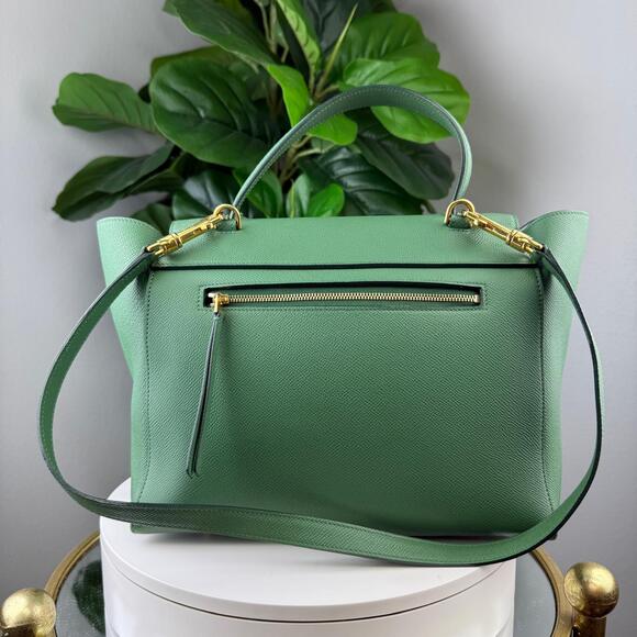 💎✨Authentic Celine Grained Calfskin Nano Belt Bag Pop Green - Picture 2 of 8